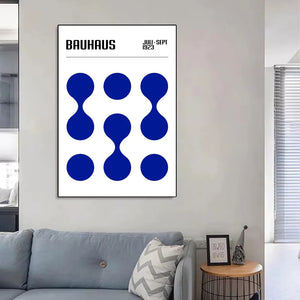 Élégance Moderne : Posters Bauhaus – Collection Bleue