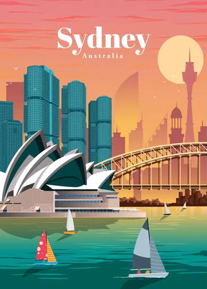 Poster Touristique Villes du Monde – Affiche Décorative de Voyage pour Intérieur