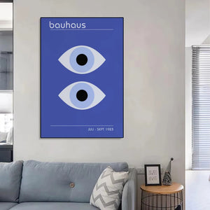 Élégance Moderne : Posters Bauhaus – Collection Bleue