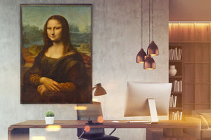 Tableau La joconde du louvre peinte à la main