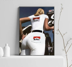 Poster Grid Girl Formule 1 1996 - Jacques Villeneuve