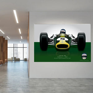 Poster Jim Clark – Lotus F1 1965