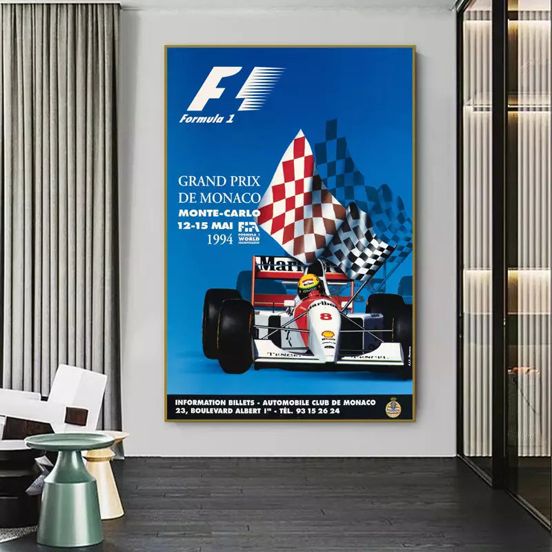Monaco GP F1 Poster 1994