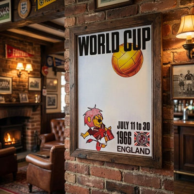 Fanion Vintage Angleterre - Coupe Du Monde 1966 - Banderin Football