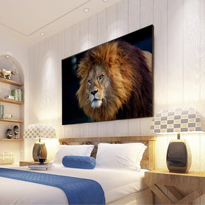 Toile imprimée : Lion africain