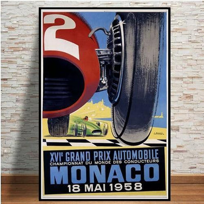 Posters vintage GP de Formule 1 - Fineartsfrance