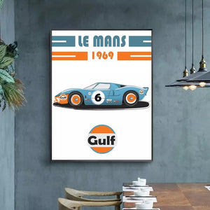 Poster 24 heures du Mans 1969 - 1