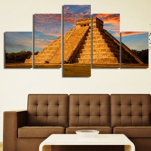 toile pyramide maya mexique