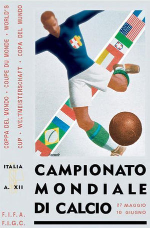 Affiche coupe du monde de football 1934 - 0
