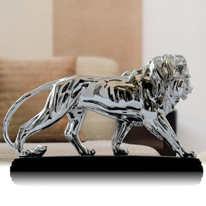 statuette lion savane