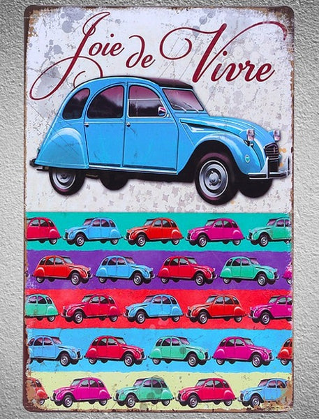 Plaque métal décorative Citroën 2cv charleston grise – NOS clothesandgoodies