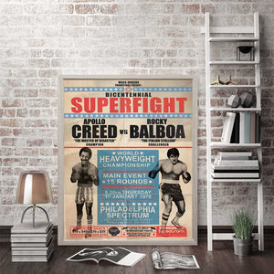 Affiche match de boxe Rocky Balboa - 2