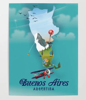 Poster rétro Buenos Aires