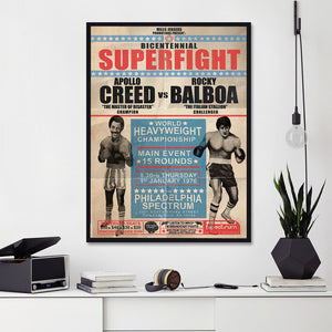 Affiche match de boxe Rocky Balboa - 0
