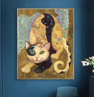 Toile les chats de Gustav Klimt - 4