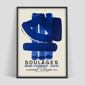 Affiche expo Pierre Soulages Dakar - 0