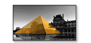 Toile Paris: les pyramides du louvre - Fineartsfrance