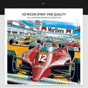 Affiche Gilles Villeneuve GP de Zolder 1981 - 2