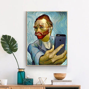 Tableau selfie Van Gogh autoportrait - 2