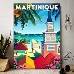 Poster paysage de la Martinique