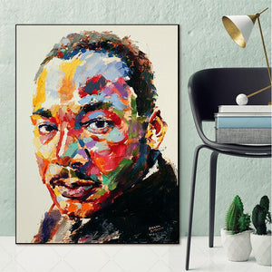Toile en couleurs Martin Luther King