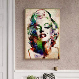 Peinture portrait Marilyn Monroe pop art - 2