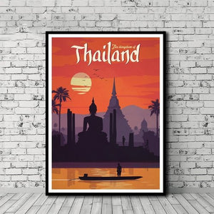 Affiche vintage Thailande - 0