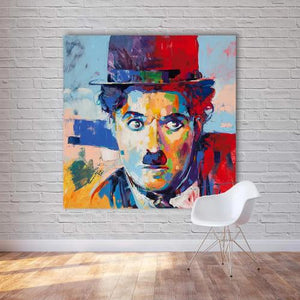 Peinture toile Charlie Chaplin Charlot - 1