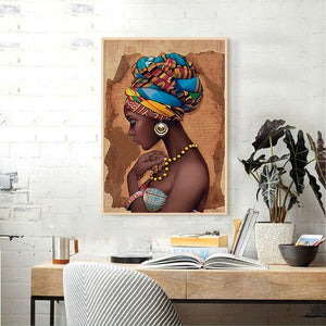 Toile la belle femme africaine