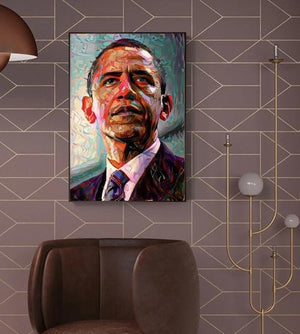 Toile portrait Barack Obama pop art