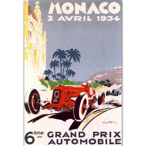 Poster GP de Monaco F1 1934