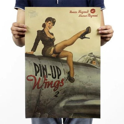 PIN-UP WINGS - POCHETTE DE STICKERS - PIN-UP / AVIONS - 1 PIN-UP WINGS - POCHETTE DE STICKERS - PIN-UP / AVIONS - 1
