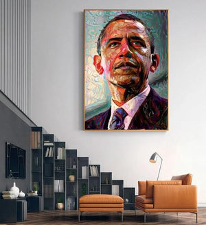 Toile portrait Barack Obama pop art