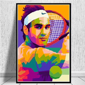 Toile Roger Federer le champion