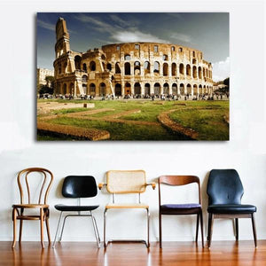 Affiche vintage Rome: le colisée - 0