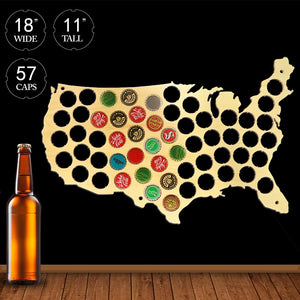 Carte USA capsule de bière