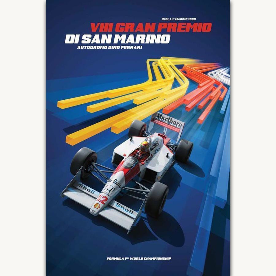 Poster San Marino GP 1988 - Fineartsfrance