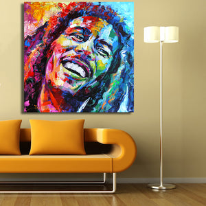 Peinture Bob Marley portrait home deco - 2