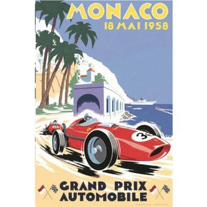 Affiche GP de Monaco 1958 - 0