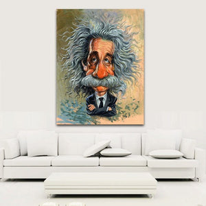 Portrait moderne d'Albert Einstein Art Deco - 0