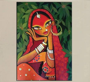 peinture abstraite indienne 