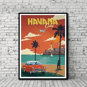 Affiche retro La Havane - 0