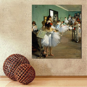Tableau reproduction la classe de danse Edgar Degas - Fineartsfrance