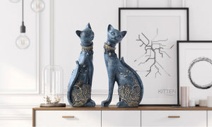 Statuette décorative les chats siamois - Fineartsfrance