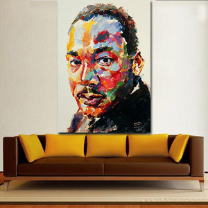 Toile en couleurs Martin Luther King