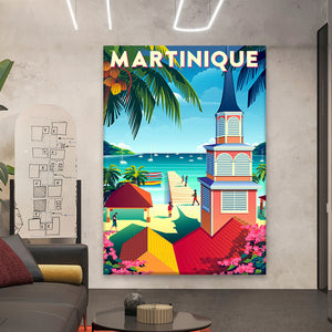 Poster paysage de la Martinique
