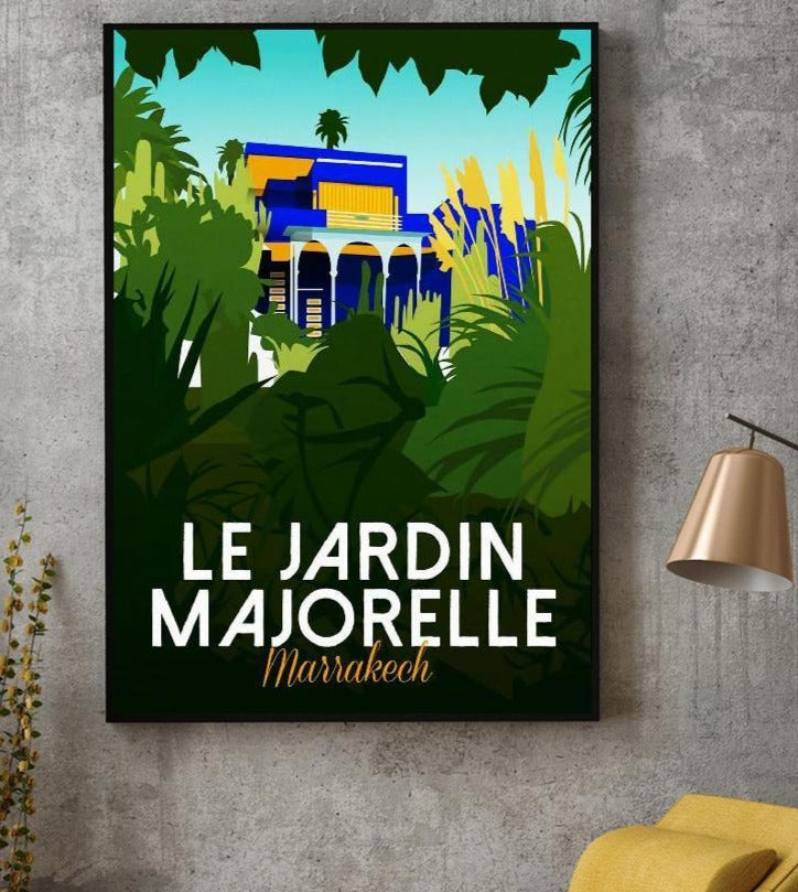 Poster the majorelle garden of Marrakech - Fineartsfrance