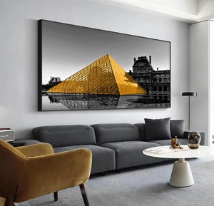 Toile Paris: les pyramides du louvre - Fineartsfrance