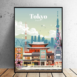 Affiche ville de Tokyo - 0