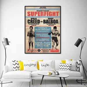 Affiche match de boxe Rocky Balboa - 1